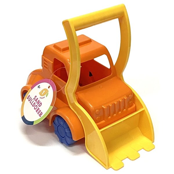 Ankyo Orange Sand Bulldozer Toy (6" x 5" x 3.5") Fun Beach Sand Play - Dollar Fanatic