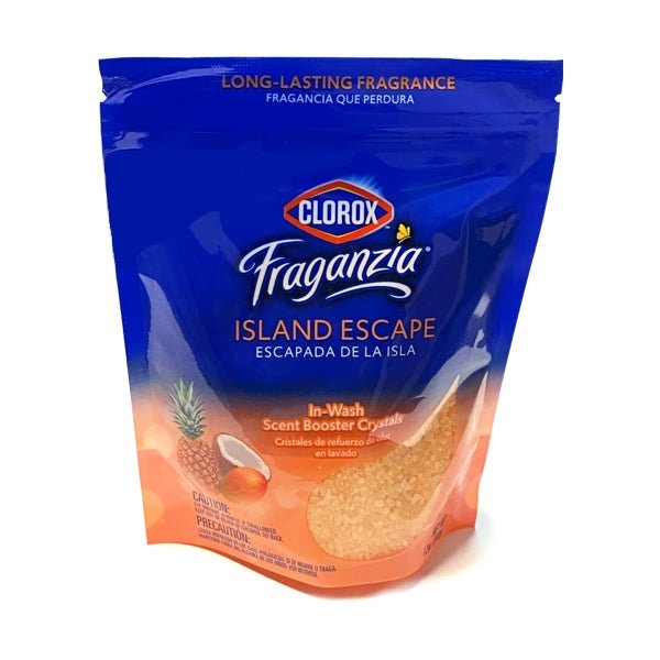 Clorox Fraganzia In - Wash Scent Booster Crystals - Island Escape (Net wt. 12 oz.) Long - Lasting Tropical Scent - Dollar Fanatic