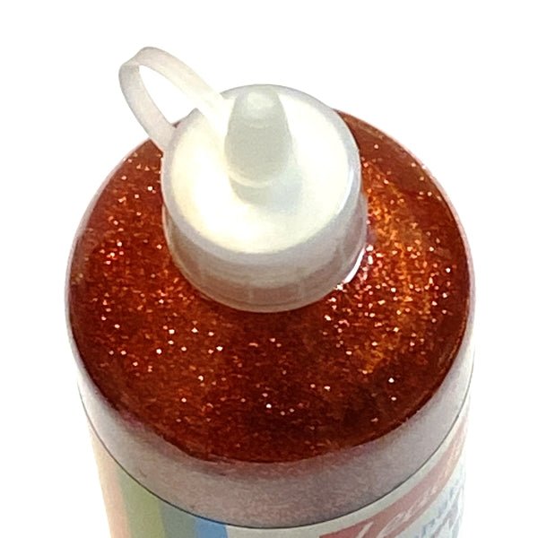 Leader Washable Non - Toxic Glitter Glue - Red (8 fl. oz.) Great for Slime - Dollar Fanatic