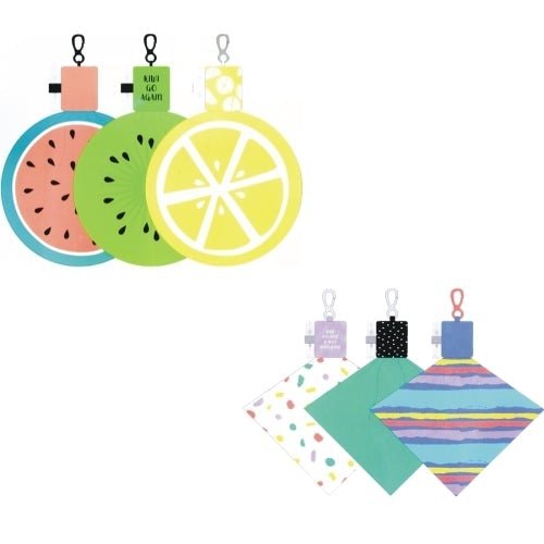 Microfiber Cleaning Cloth with Handy Pouch Keychain (Styles Vary) Includes Attached Empty Spray Bottle - DollarFanatic.com