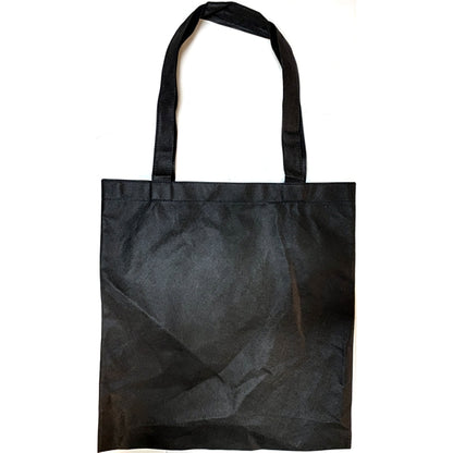 Toppers Large Reusable Shopping Tote Bag with 10" Handles - Black (15" x 16")