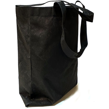 Toppers Large Reusable Shopping Tote Bag with 10" Handles - Black (15" x 16")