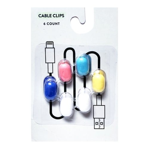 Ankyo Color Cable Clips (6 Pack) - DollarFanatic.com