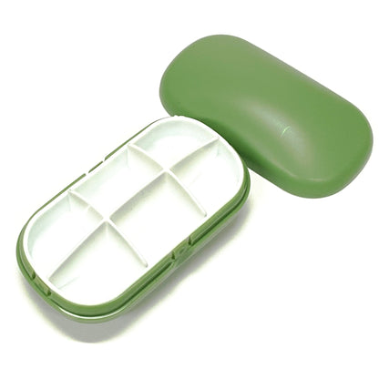 Ankyo Mini Organizer 6 - Compartment Storage Container with Lid - Green (3.75" x 2" x 1.5") - Dollar Fanatic