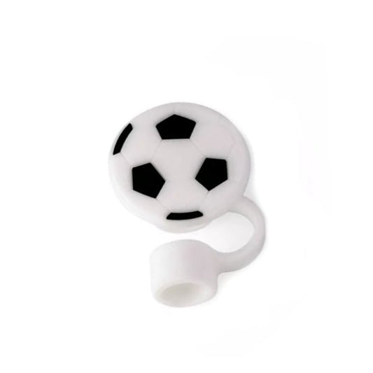 Ankyo Novelty Sports Straw Topper Cover - Soccer Ball (Fits Straws 0.35 - 0.39in. dia./9 - 10mm dia.) - Dollar Fanatic