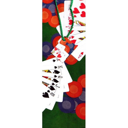 Bottle Gift Bag - Poker Straight Flush Playing Cards (14" x 4" x 3.5") Fits one 750 ml Bottle - DollarFanatic.com