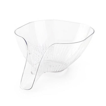 Colander Drain Basket with Funnel Drain Spout (Clear) Food Safe, Dishwasher Safe - Dollar Fanatic