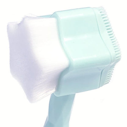 Dual Star - Shaped Facial Brush - Cleansing Brush/Exfoliating Scrubber (Select Blue or Pink) - Dollar Fanatic