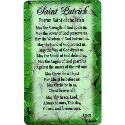 Ganz Pray for the Faithful Prayer Card - Saint Patrick Patron Saint of the Irish (2" x 3") - Dollar Fanatic