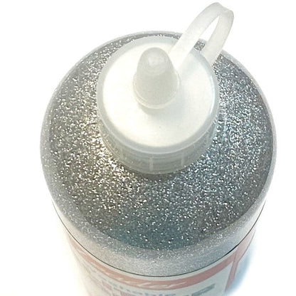 Leader Washable Non - Toxic Glitter Glue - Silver (8 fl. oz.) Great for Slime! - Dollar Fanatic