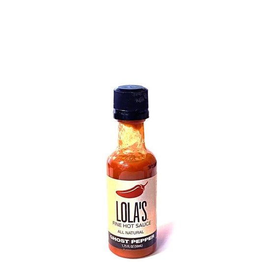 Lolas Fine Hot Sauce - Ghost Pepper (Net 1.75 fl. oz.) Gluten Free, Vegan, Made in USA - Dollar Fanatic