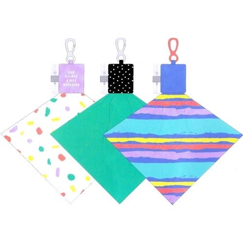 Microfiber Cleaning Cloth with Handy Pouch Keychain (Styles Vary) Includes Attached Empty Spray Bottle - DollarFanatic.com