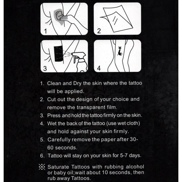 Park Avenue Shimmer Metallic Jewelry Tattoos - Select Style (108 Tattoos) - Dollar Fanatic