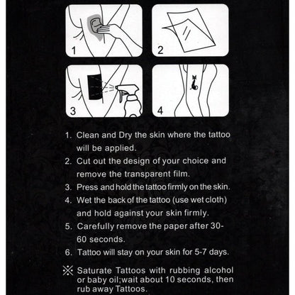 Park Avenue Shimmer Metallic Jewelry Tattoos - Select Style (108 Tattoos) - Dollar Fanatic