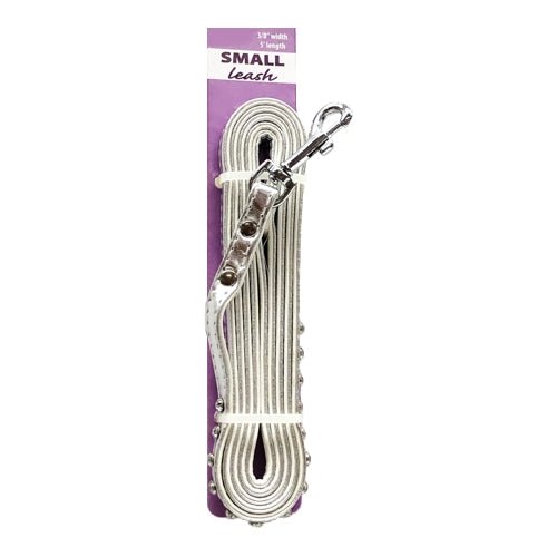 PetWear Fashion Metallic Jeweled Dog Leash - Small (5' x 3/8") Select Color - DollarFanatic.com