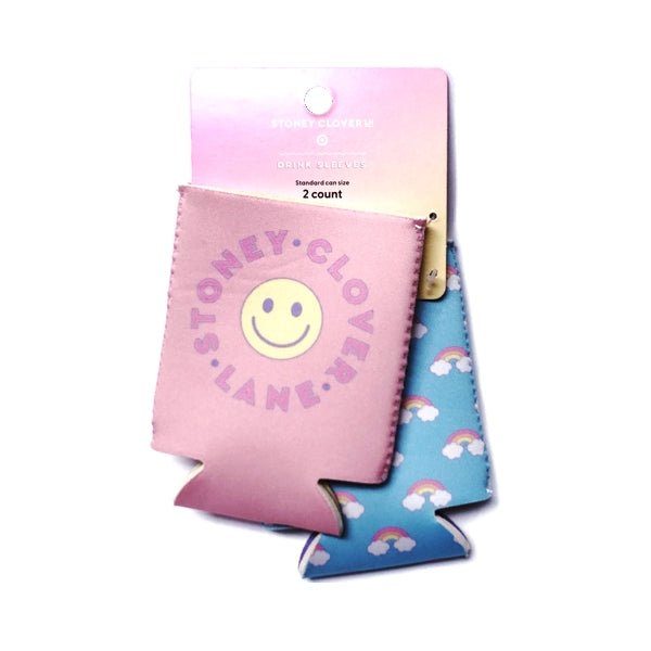 Stoney Clover Lane Beverage Sleeves Holders - Rainbows (Pink & Blue) - DollarFanatic.com