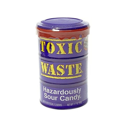 Toxic Waste Hazardously Sour Candy Drum Pack - Select Color (16 Pack) Individually Wrapped Pieces - Dollar Fanatic