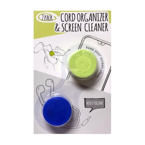 Vivitar Cable Cord Organizer & Screen Cleaner (2 Pack) - DollarFanatic.com
